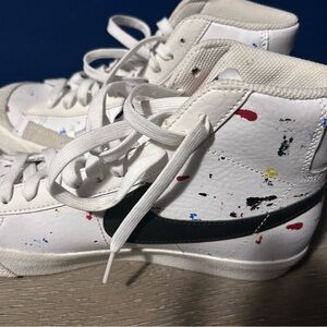 Nike Paints splash high top sneakers - White with Multicolor Accents